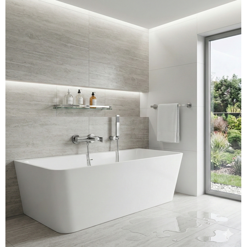 Paffoni - Mitigeur mural pour baignoire LIGHT, chrome brillant