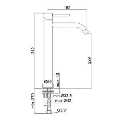 Paffoni - Wastafelkraan LIGHT glanzend chroom