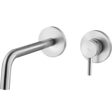 Paffoni - Wastafelkraan voor inbouw LIGHT, roestvrij staal