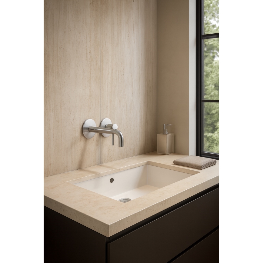 Paffoni - Wastafelmengkraan voor inbouw LIGHT RVS