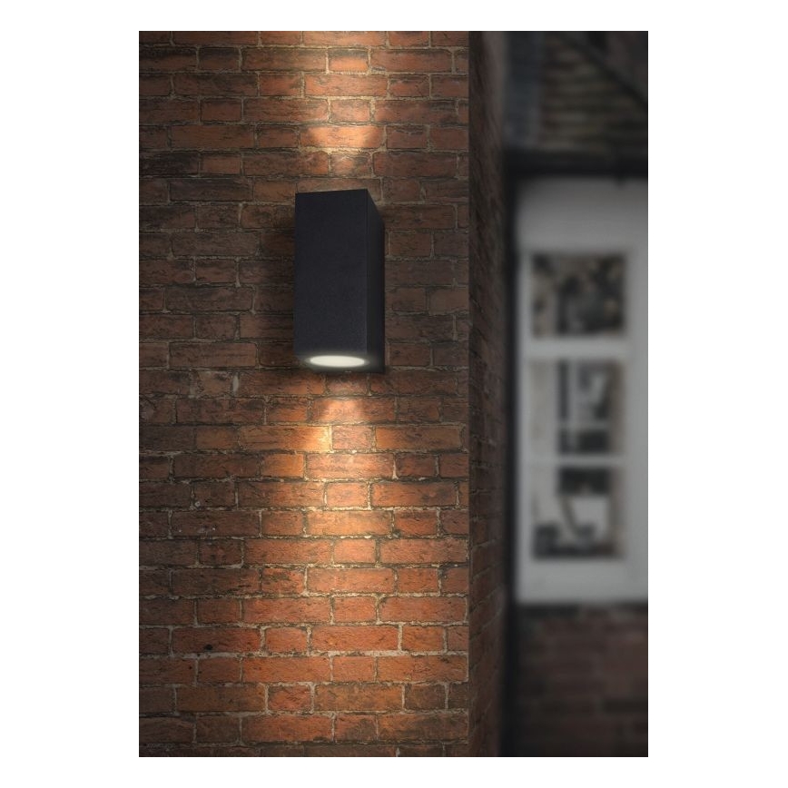 Buiten wandlamp HUGO 2xGU10/10W/230V IP44