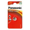 Panasonic - 1 pce Pile bouton alcaline LR44 1,5V 120 mAh