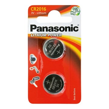 Panasonic - 2 st. Lithium knoopcel batterij CR2016 3V 72 mAh