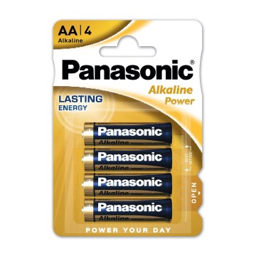 Panasonic - 4 st. Alkaline batterij AA/LR06