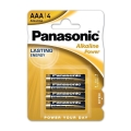 Panasonic - 4 st. Alkaline batterij AAA/LR03