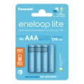 Panasonic - 4 st. Oplaadbare batterijen AAA Eneloop Lite 550 mAh