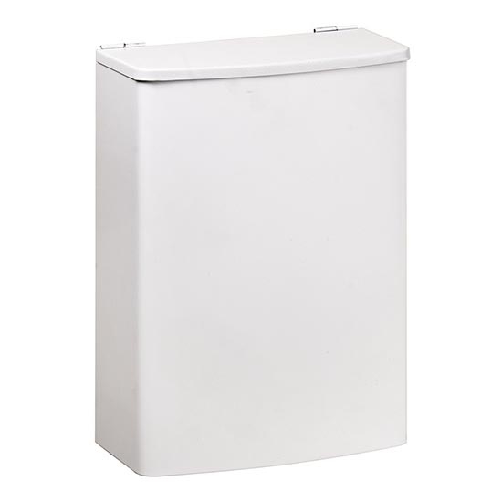 Panier 19x26,5 cm inox/blanc