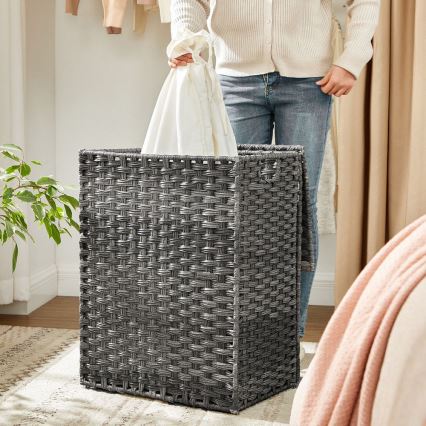 Panier à linge BLAINE gris