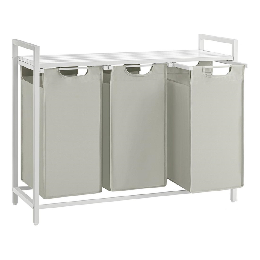 Panier à linge REX blanc