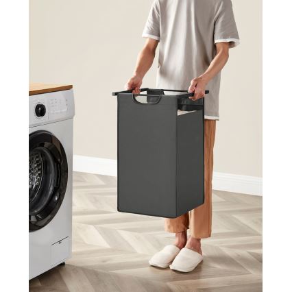 Panier à linge REX gris