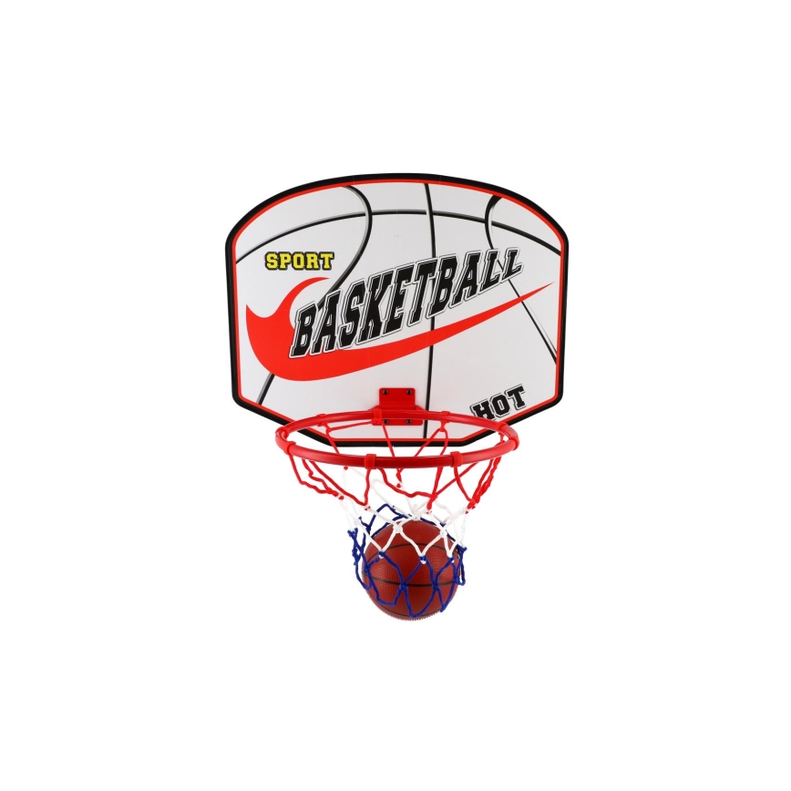 Panier de basket avec ballon