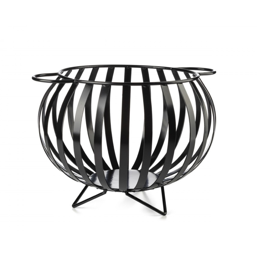 Panier métallique pour le bois KULA 35x46 noir