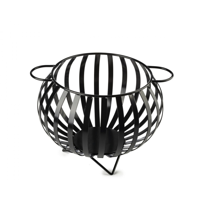 Panier métallique pour le bois KULA 35x46 noir