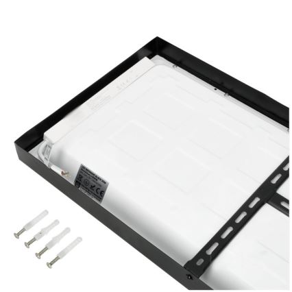 Panneau en saillie BRISBANE LED/36W/230V 4000K 29,5x119 cm noir