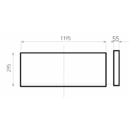 Panneau en saillie LED ILLY LED/36W/230V