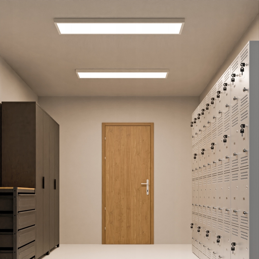 Panneau LED en saillie 60W/230V 30x120 cm blanc