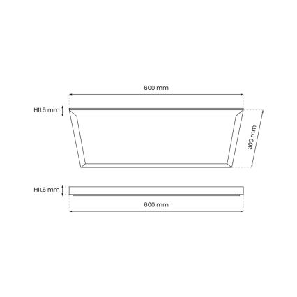Panneau LED LED/24W/230V 4000K