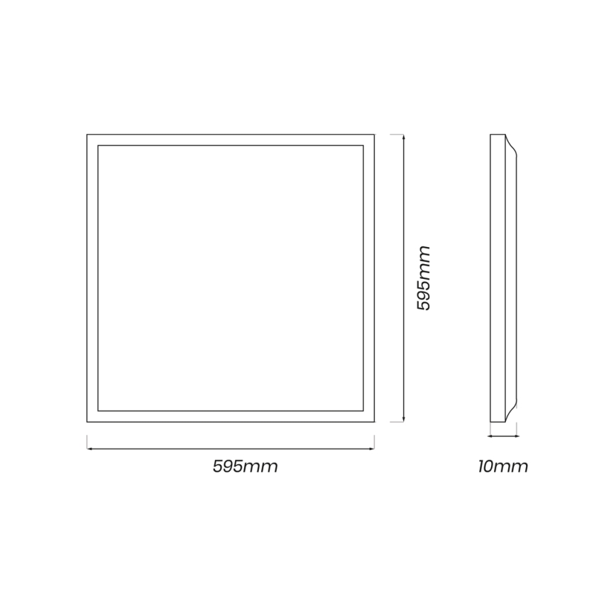 Panneau LED LED/40W/230V 4000K 60x60 cm