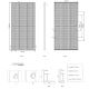 Panneau solaire photovoltaïque JINKO 545Wp argent cadre IP68 Half Cut biface - palette 36 pce