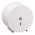 Papierdispenser 20 x 20 cm roestvrij staal/wit