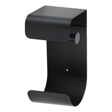 Papierhouder 12,5 x 26 cm RVS/zwart