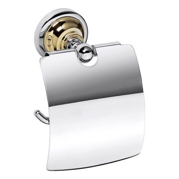 Papierhouder 14x15 cm zilver/goud