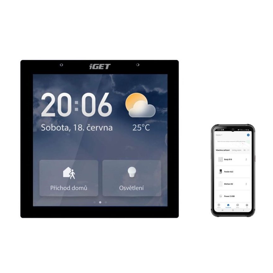 Passerelle connectée avec un écran tactile GW6 Wi-Fi Zigbee Bluetooth