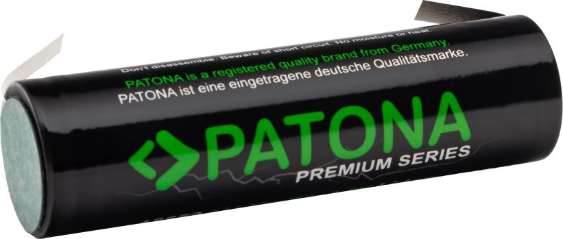PATONA - Accu 18650 Li-lon 3000mAh PREMIUM 3,7V met stripklemmen voor solderen