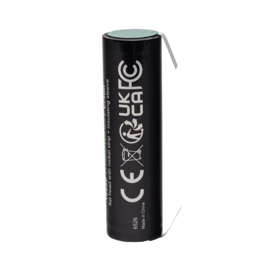 PATONA - Accu 18650 Li-lon 3000mAh PREMIUM 3,7V met stripklemmen voor solderen