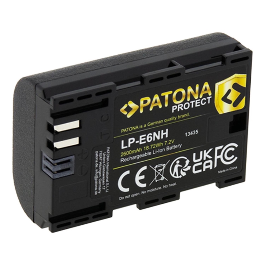 PATONA - Accu Canon LP-E6NH 2600mAh Li-Ion Protect EOS R5/R6