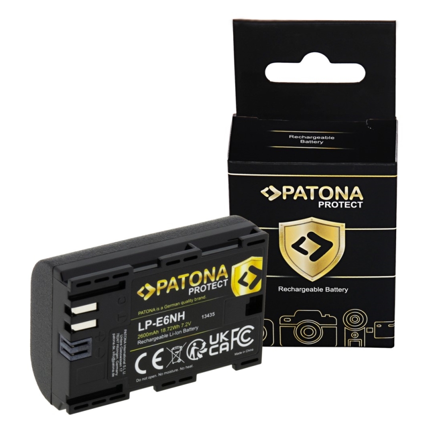 PATONA - Accu Canon LP-E6NH 2600mAh Li-Ion Protect EOS R5/R6