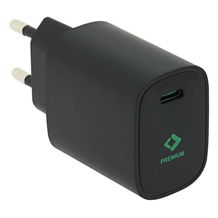 PATONA - Adaptateur de charge USB-C Power delivery 20W/230V noir