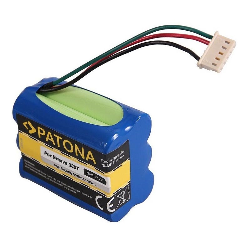 PATONA - Batterie iRobot Braava 380T/390T 2500mAh 7,2V