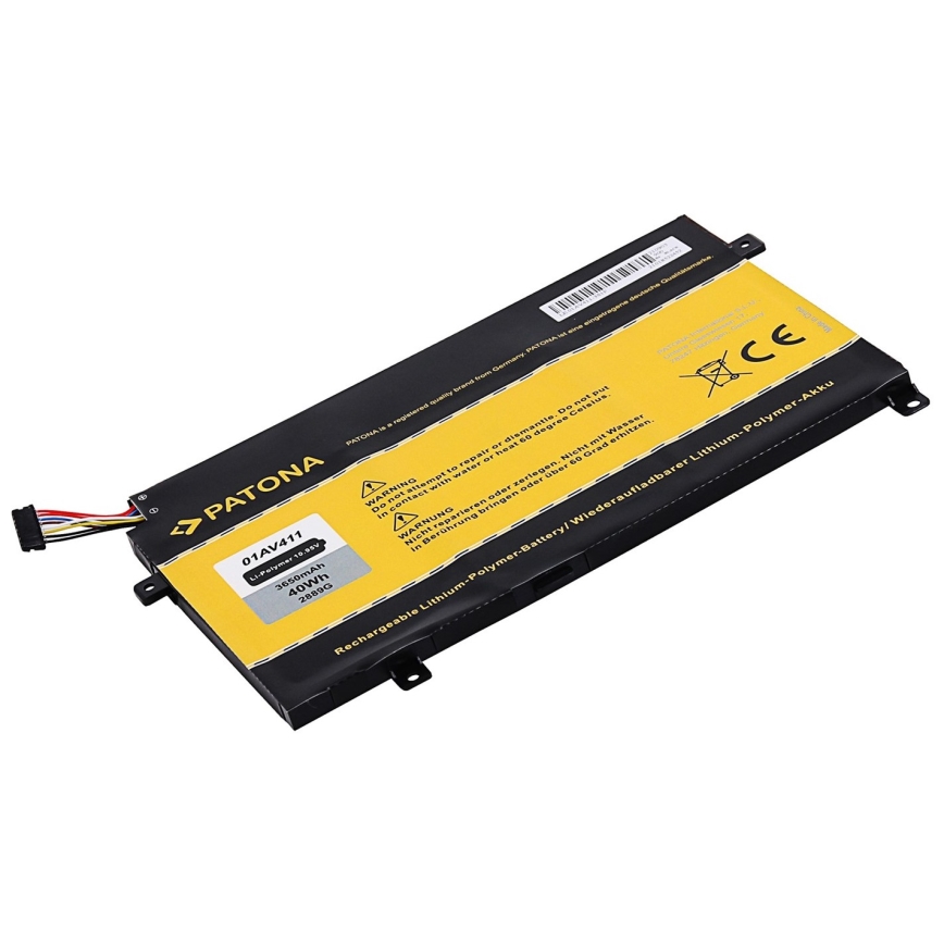 PATONA - Batterie Lenovo Thinkpad E470/E475 4400mAh Li-lon 10,95V 01AV411