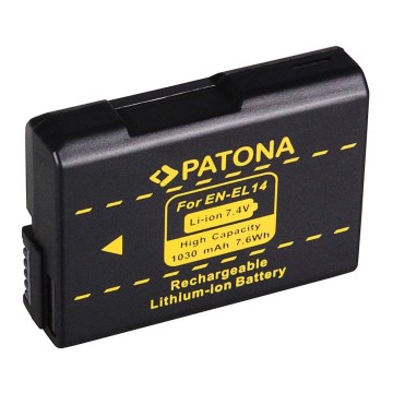 PATONA - Batterie Nikon EN-EL14 1030mAh Li-Ion