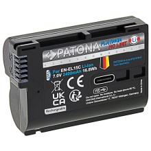 PATONA - Batterie Nikon EN-EL15C 2400mAh Li-Ion Platinum USB-C