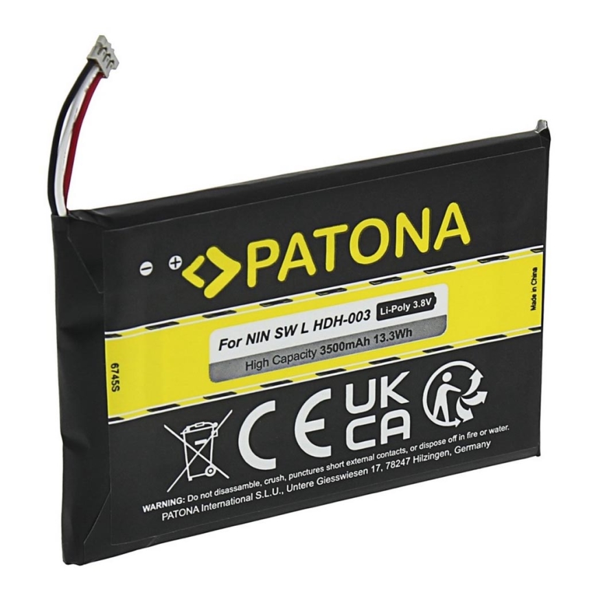 PATONA - Batterie Nintendo Switch Lite HDH-003 3500mAh Li-Pol 3,8V