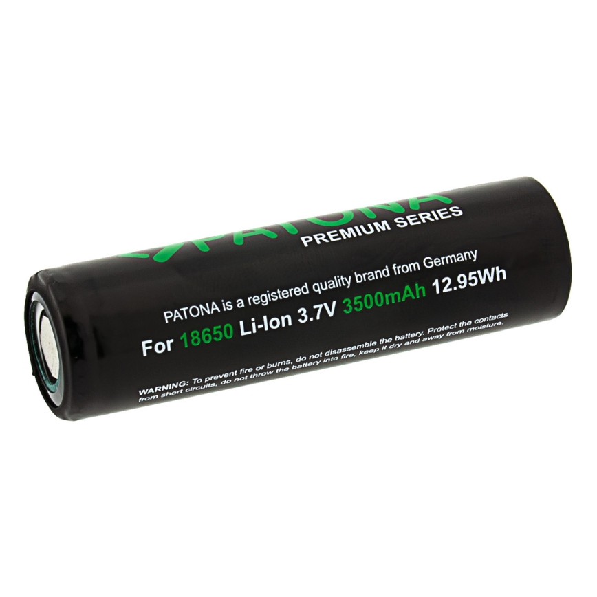 PATONA - Batterie rechargeable 18650 Li‑ion 3500 mAh PREMIUM 3,7 V