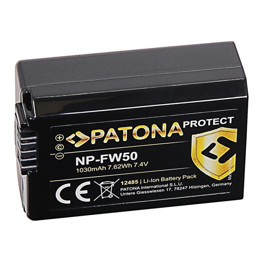 PATONA - Batterie Sony NP-FW50 1030mAh Li-Ion Protect