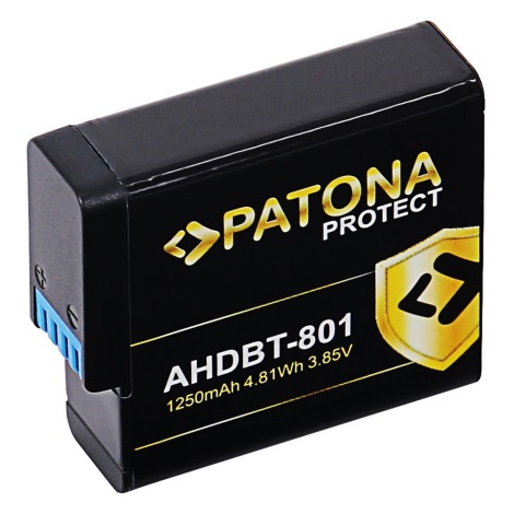 wijs Bestuurbaar Afzonderlijk PATONA - Batterij GoPro Hero 5/6/7/8 1250mAh Li-Ion Protect | Lumimania