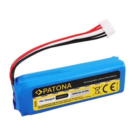 Plantkunde Schurk Hinder PATONA - Batterij JBL Charge 3 6000mAh 3,7V Li-Pol | Lumimania