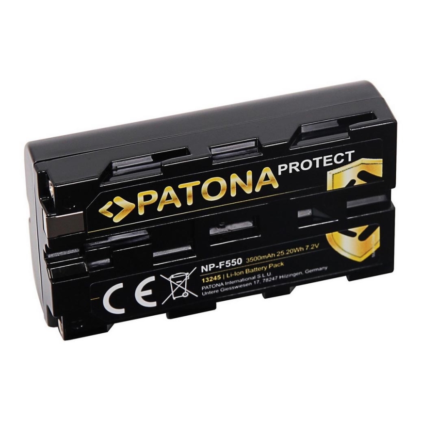 PATONA - Batterij Sony NP-F550 3500mAh Li-Ion 7,2V Protect