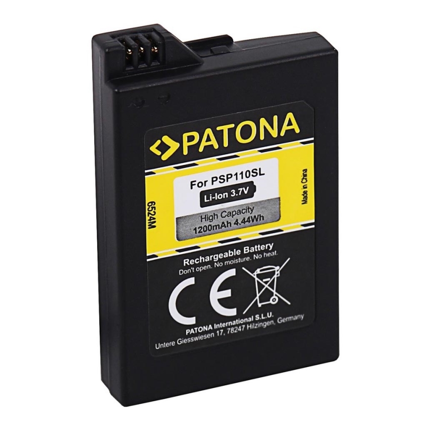 PATONA - Batterij Sony PSP 2000/PSP 3000 1200mAh Li-lon 3,7V