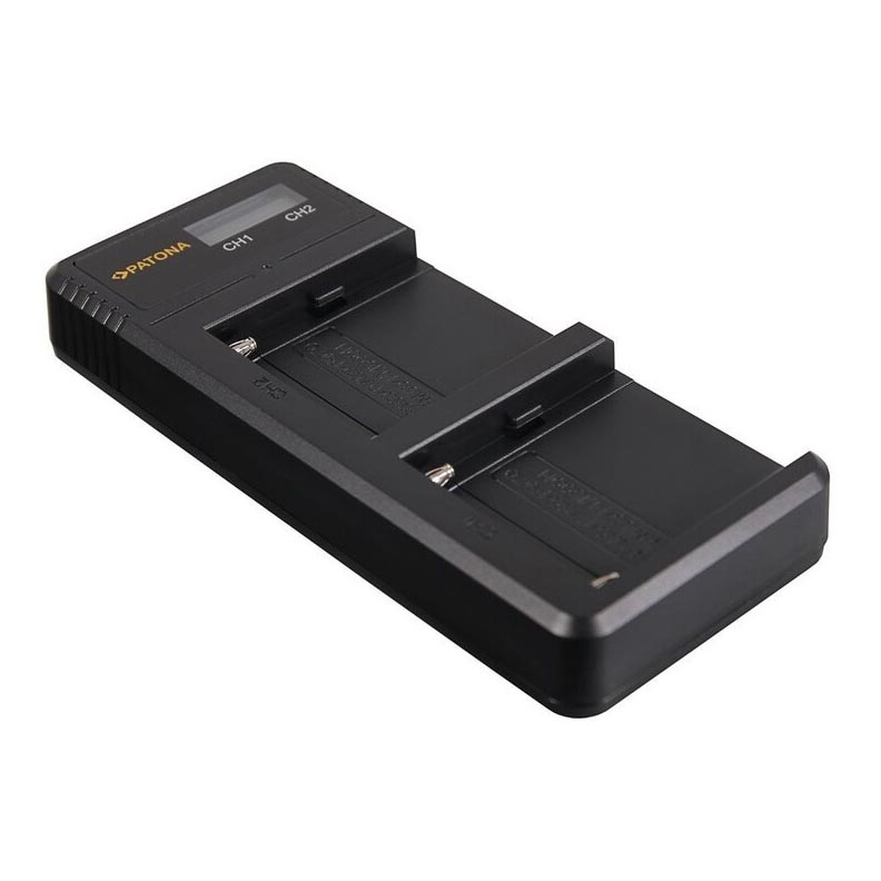 PATONA - Chargeur Photo Double LCD Sony F550/F750/F970 - USB