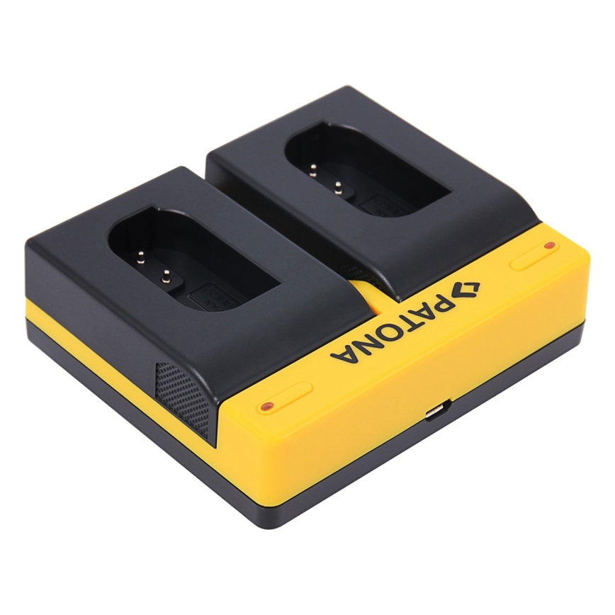 PATONA - Dual USB Oplader voor Panasonic DMW-BLK22 Camera Batterijen