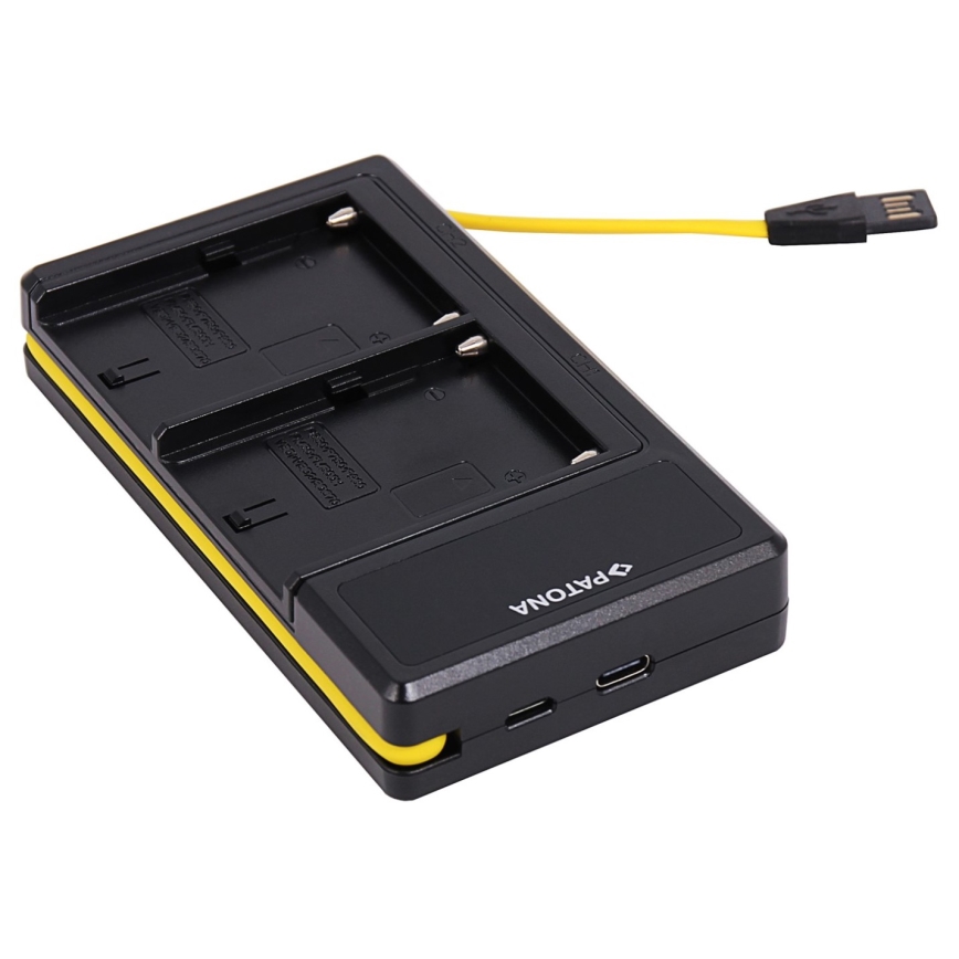 PATONA - Duale oplader Sony NP-F970/F960/F950 USB