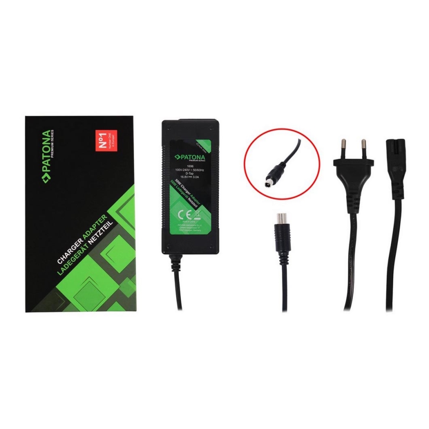 PATONA - Oplader voor Xiaomi Mi Electric Scooter 42V/2A M365/PRO/PRO2/Essential
