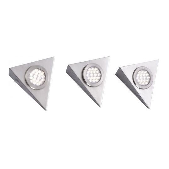 Paul Neuhaus 1119-55-3 - LOT 3x Luminaire de meuble avec un détecteur HELENA LED/2,5W/230V