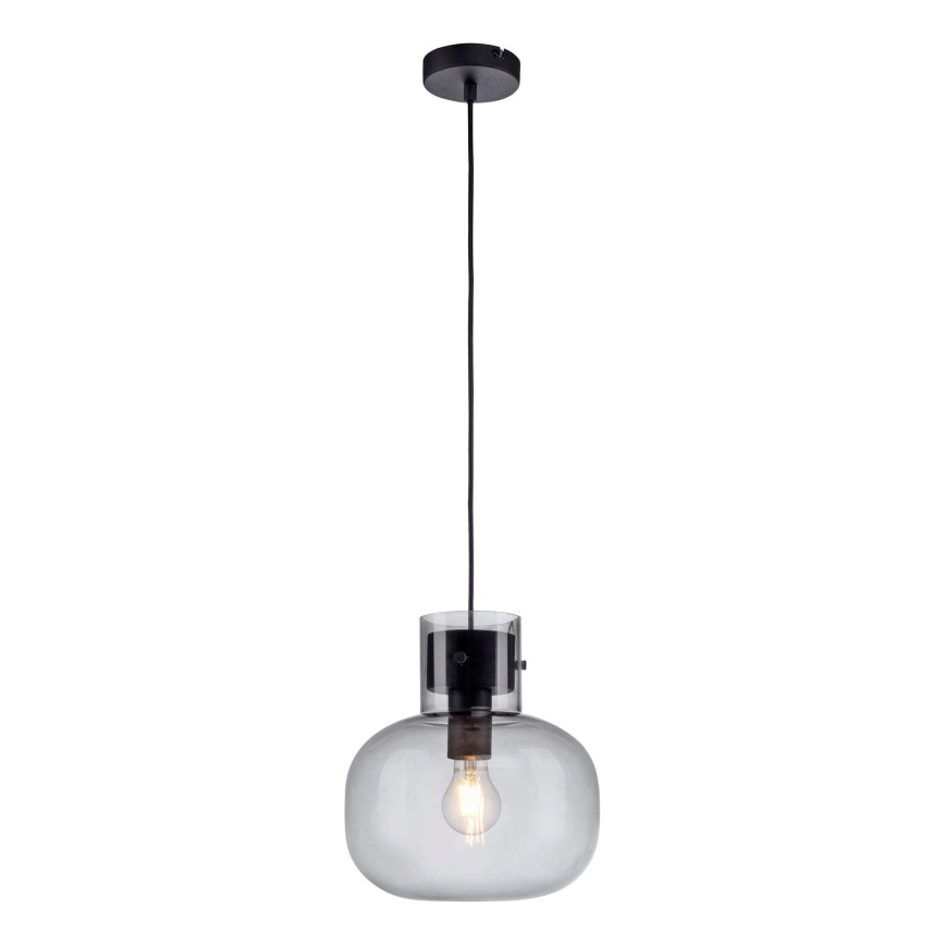 Paul Neuhaus 2003-25 - Hanglamp aan een koord SHITAKE 1xE27/10W/230V diameter 25 cm gerookt