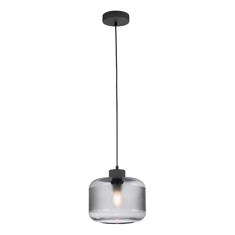 Paul Neuhaus 2005-25 - Hanglamp aan een koord BOLETUS 1xE27/10W/230V diameter 23,5 cm grijs